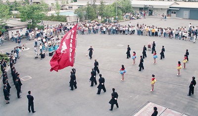 空手部壮行会（平成5年）