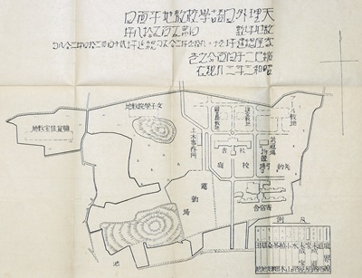 「天理外国語学校敷地平面図」1928年3月