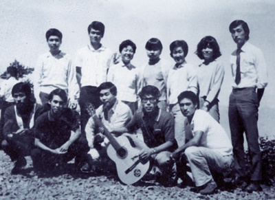 長野県美しが原へ夏の自治会執行部部長研修会にて。1969年（曽山氏提供）