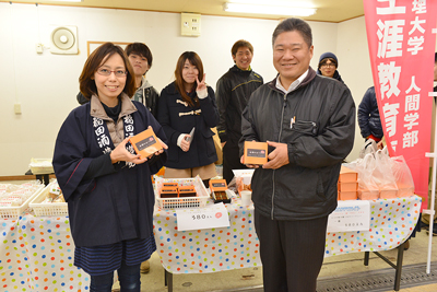 生チョコ「女神の口づけ」の日本酒を提供いただいた稲田酒造の稲田さんご夫妻