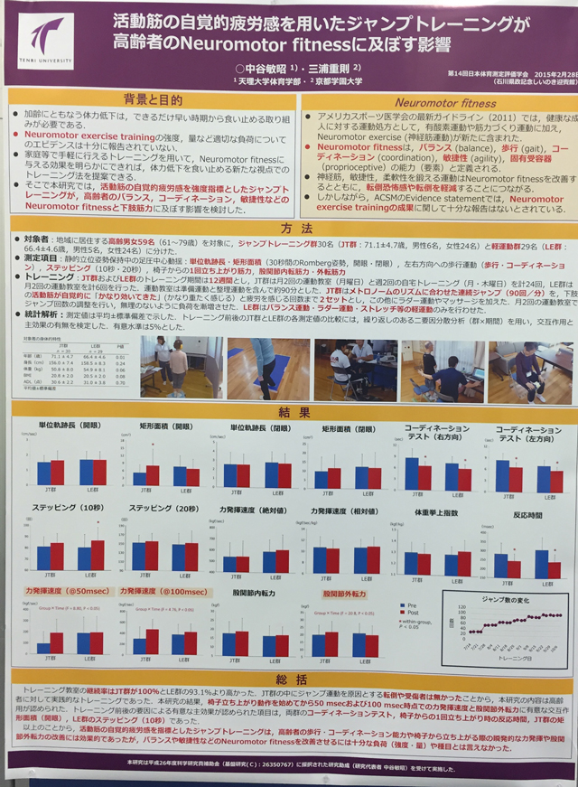 受賞したポスター発表　clickで拡大