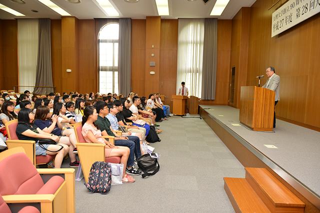 開会式学長挨拶