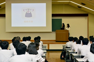 留学生のプレゼンテーション